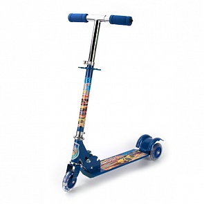 Трехколесный складной самокат со светящимися колесами (Next, KS229 RALLYsim)